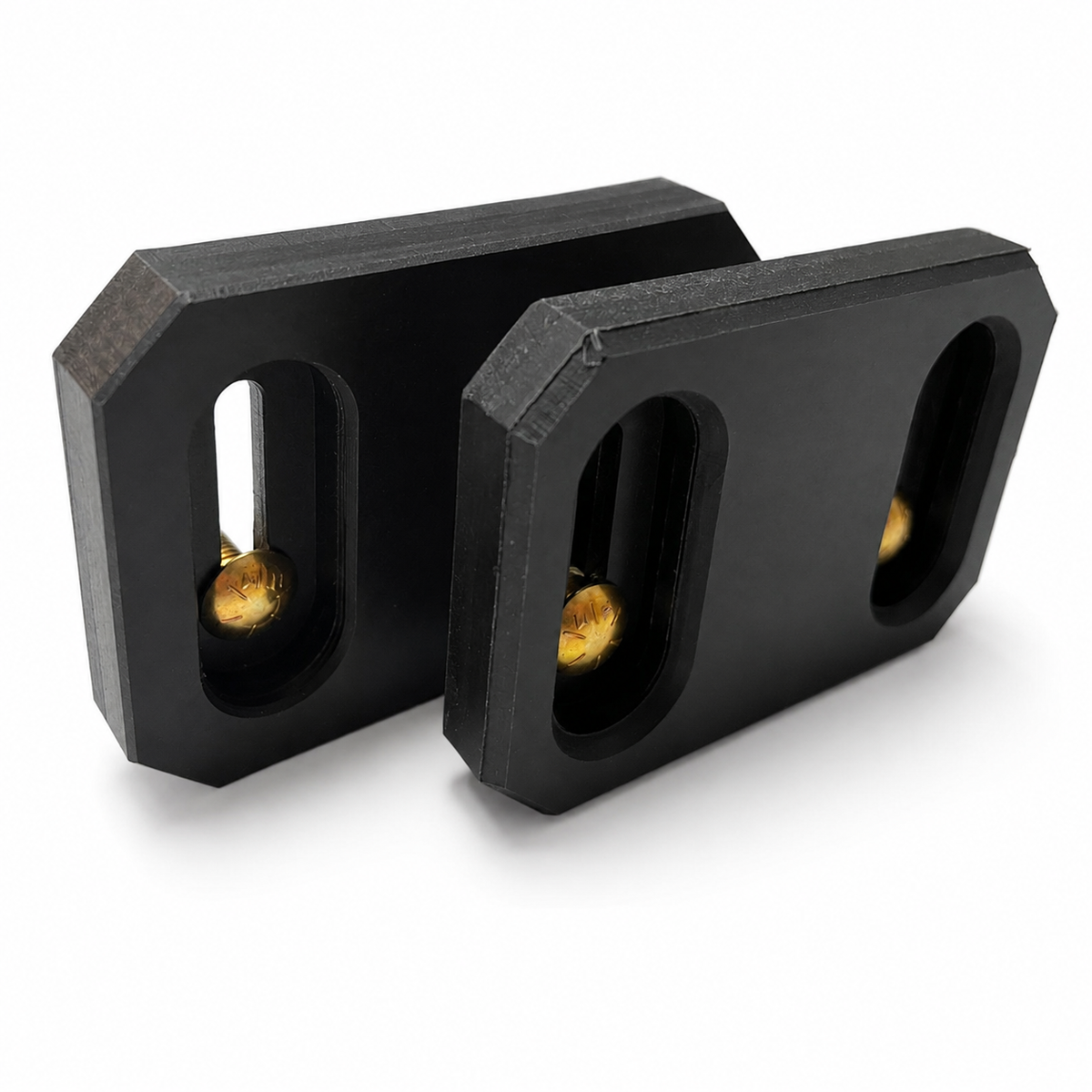 Cutting Edge Poly UHMW Snow Blower Skid Shoes, 3 Inch Bolt Spacing, Pair